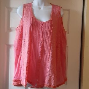 🆕️ JOHHNY WAS PINK TANK TOP